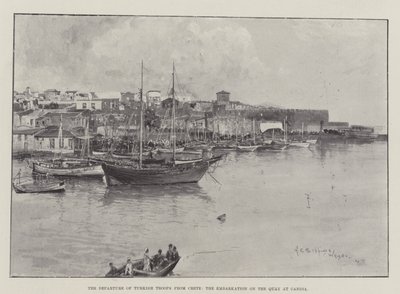 Le départ des troupes turques de Crète, l